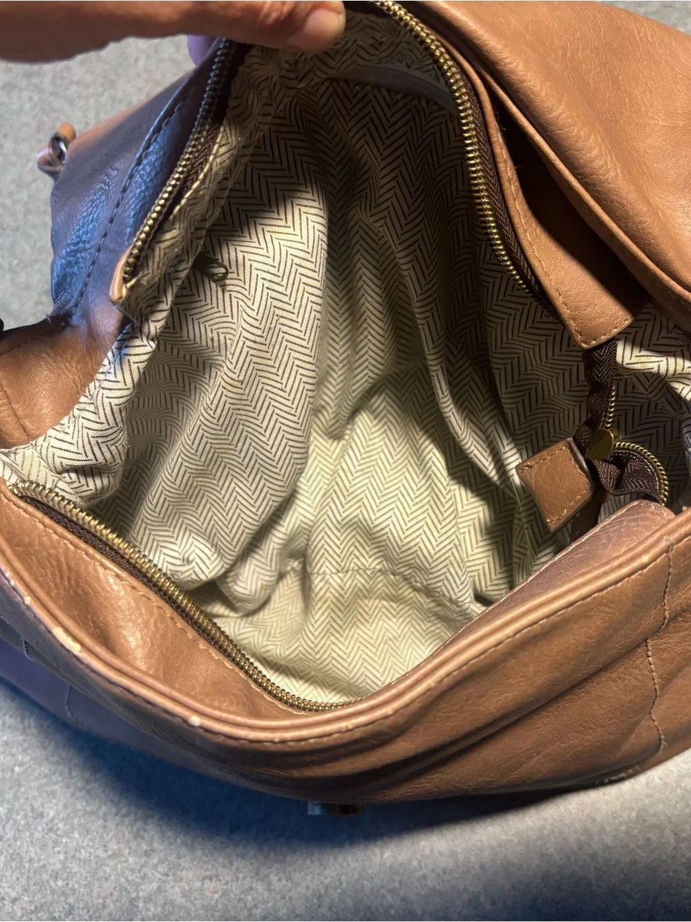 Classic Brown Leather Crossbody Bag